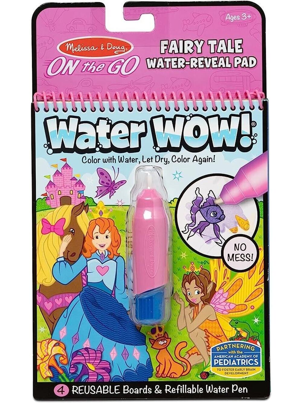 Melissa & Doug On the Go ~ Fairy Tale Water Activity Reveal Pad ~ NEW
